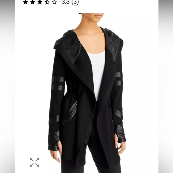 BLANC NOIR
Maitri Traveler Jac $200 black faux leather active casual spring - Picture 2 of 16